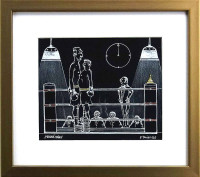 Viktor Preiss - Pérová váha - originál kresba